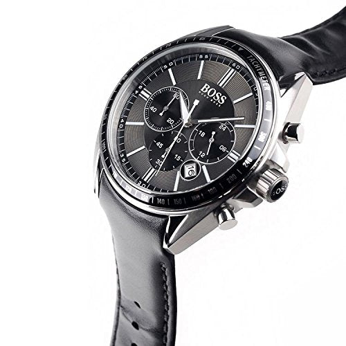 Hugo Boss Contemporary Sport Driver Black Dial Black Leather Strap Watch for Men - 1513085 Buy Now By Hugo Boss