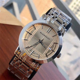 Burberry Heritage Collection Rose Gold Dial Silver Steel Strap Watch for Men - BU1352 Buy Now By Burberry