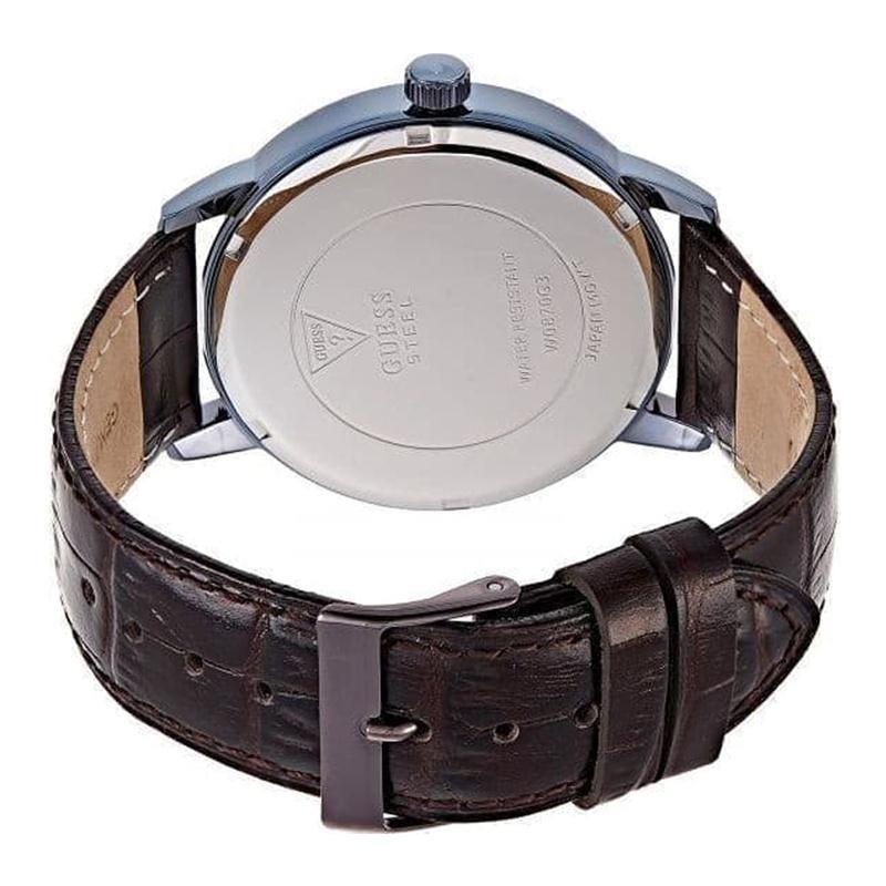 Guess Delancy Analog Brown Dial Brown Leather Strap Watch For Men - W0870G3 Buy Now By Guess