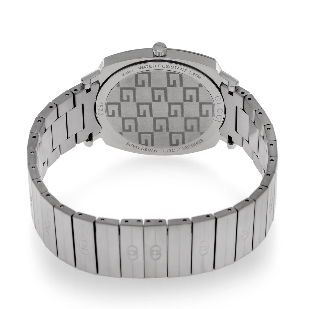 Gucci Grip Quartz Silver Dial Silver Steel Strap Watch For Women - YA157401 Buy Now By Gucci