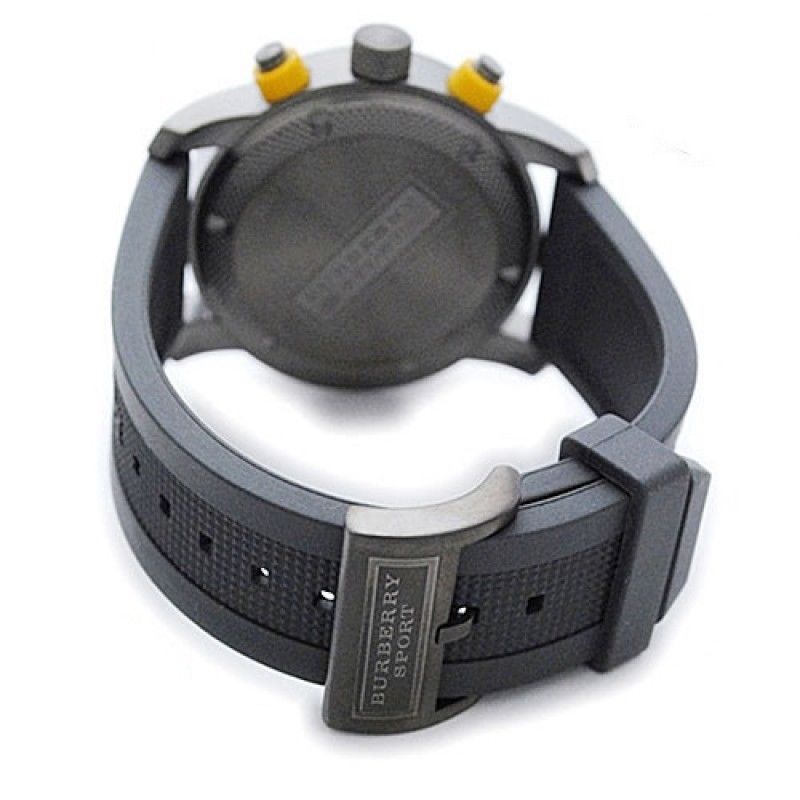 Burberry Sport Endurance Chronograph Grey Dial Grey Rubber Strap Watch for Men - BU7713 Buy Now By Burberry