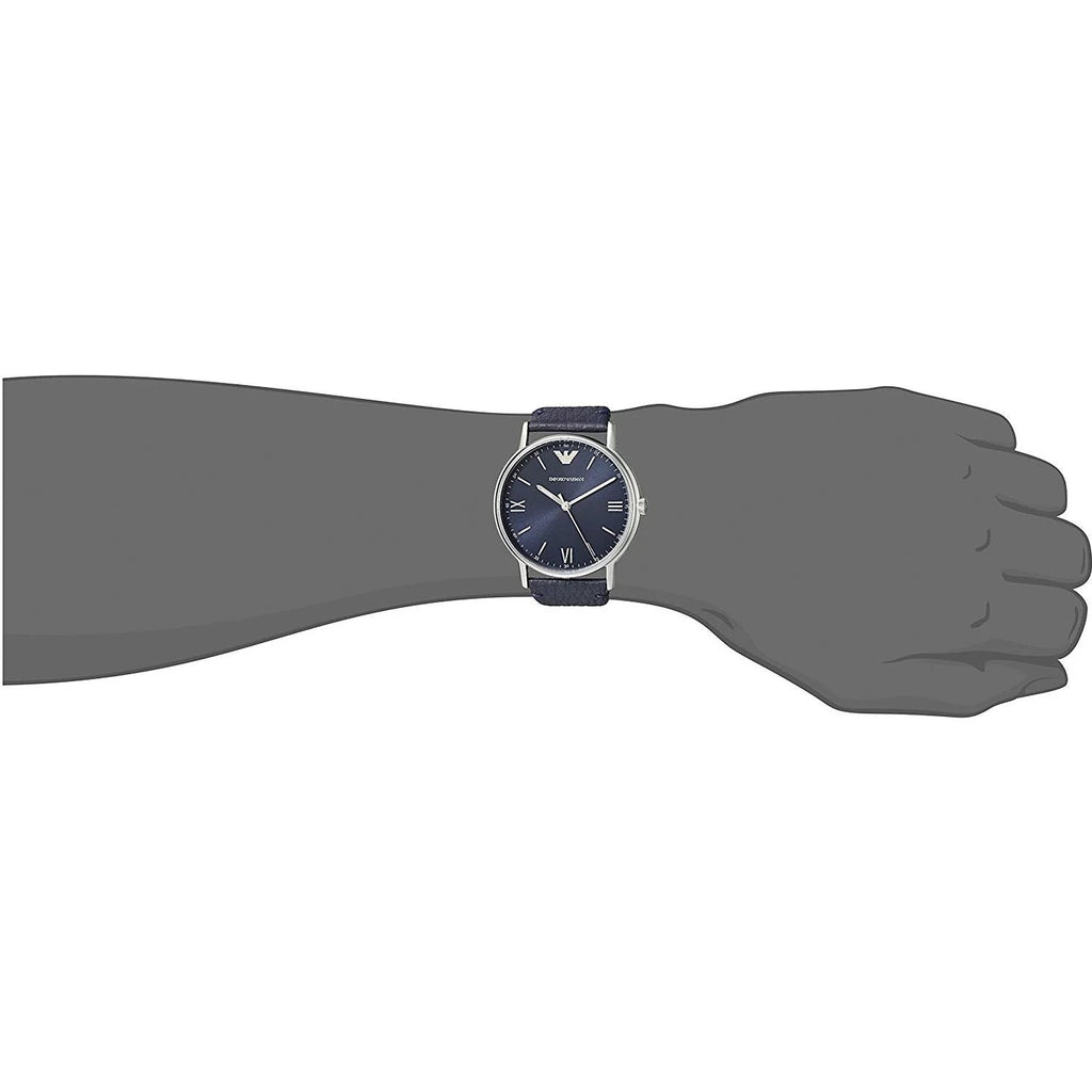 Emporio Armani Kappa Quartz Blue Dial Blue Leather Strap Watch For Women - AR11012 Buy Now By Emporio Armani