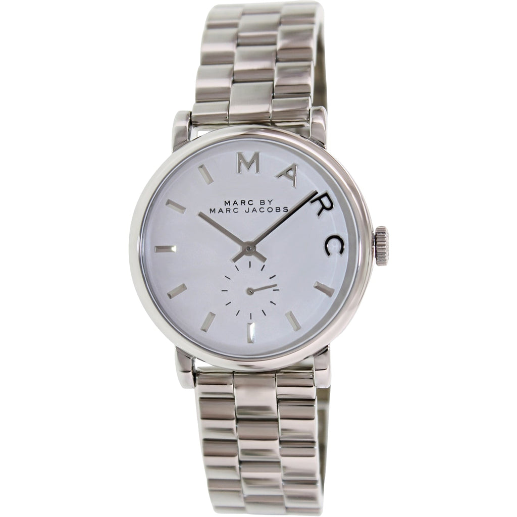 Marc Jacobs Baker White Dial Silver Steel Strap Watch for Women - MBM3242 Buy Now By Marc Jacobs