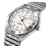 Breitling Chronomat GMT 40 White Dial Silver Steel Strap Watch for Men - A32398101A1A1 Buy Now By Breitling