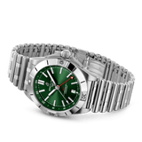Breitling Chronomat GMT 40 Green Dial Silver Steel Strap Watch for Men - A32398101L1A1 Buy Now By Breitling