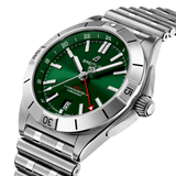 Breitling Chronomat GMT 40 Green Dial Silver Steel Strap Watch for Men - A32398101L1A1 Buy Now By Breitling