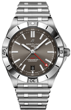 Breitling Chronomat GMT 40 Brown Dial Silver Steel Strap Watch for Men - A32398101M1A1 Buy Now By Breitling