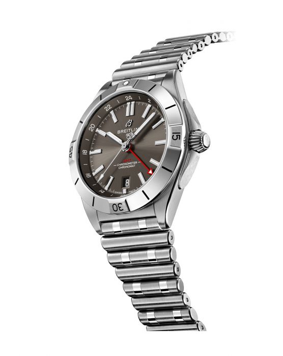 Breitling Chronomat GMT 40 Brown Dial Silver Steel Strap Watch for Men - A32398101M1A1 Buy Now By Breitling