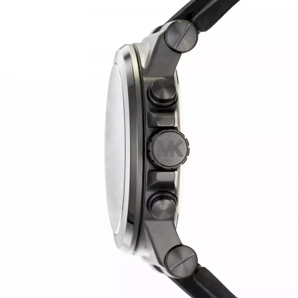 Michael Kors Dylan Black Dial Black Rubber Strap Watch for Men - MK8152 Buy Now By Michael Kors