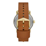 Fossil The Commuter Twist Black Dial Brown Leather Strap Watch for Men - ME1166 Buy Now By Fossil