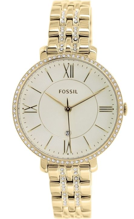 Fossil Jacqueline Gold Dial Gold Steel Strap Watch for Women - ES3547 Buy Now By Fossil