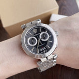 Versace Quartz Black Dial Silver Steel Strap Watch For Men - VBR080018 Buy Now By Versace