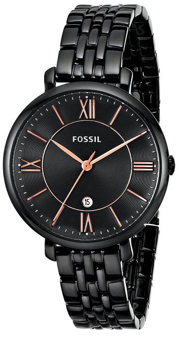 Fossil Jacqueline Black Dial Black Mesh Bracelet Watch for Women - ES3614 Buy Now By Fossil