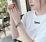 Versace V-Motif Vintage Logo Diamonds Blue Dial Blue Leather Strap Watch for Women - VERE01018 Buy Now By Versace