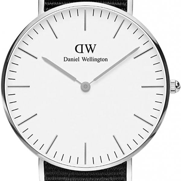 Daniel Wellington Classic Cornwall White Dial Black Nylon Strap Watch For Men - DW00100260 Buy Now By Daniel Wellington