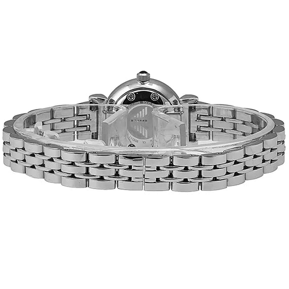 Emporio Armani Gianni T Bar Mother of Pearl Dial Silver Steel Strap Watch For Women - AR1688 Buy Now By Emporio Armani