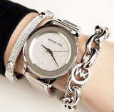 Michael Kors Kinley Diamond Pave Silver Dial Silver Steel Strap Watch for Women - MK5996 Buy Now By Michael Kors