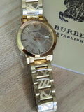 Burberry The City Gold Dial Gold Steel Strap Watch for Women - BU9145 Buy Now By Burberry