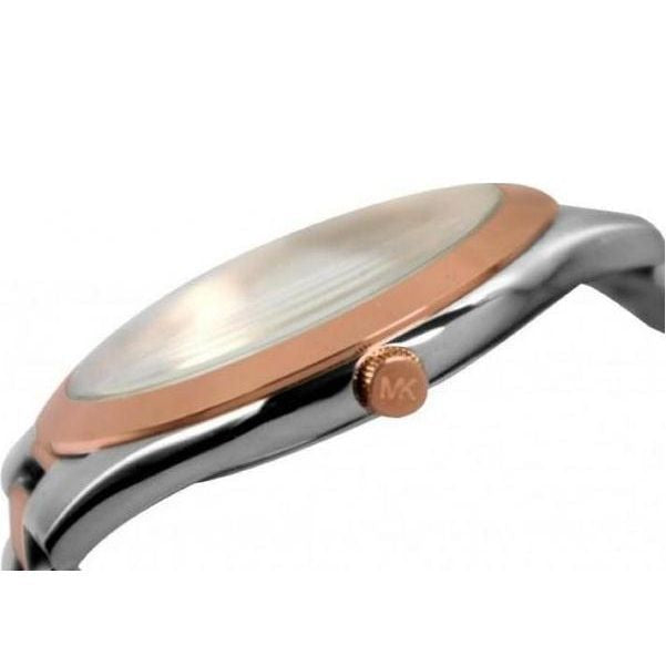 Michael Kors Slim Runway White Dial Two Tone Steel Strap Watch for Women - MK3204 Buy Now By Michael Kors