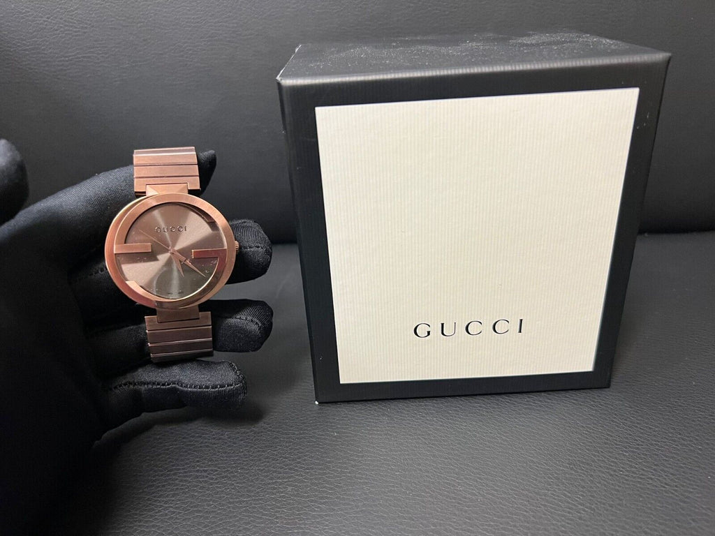 Gucci Interlocking XL Brown Dial Brown Steel Strap Watch For Men - YA133211 Buy Now By Gucci