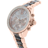 Michael Kors Wren Diamonds Rose Gold Dial Two Tone Steel Strap Watch for Women - MK6159 Buy Now By Michael Kors