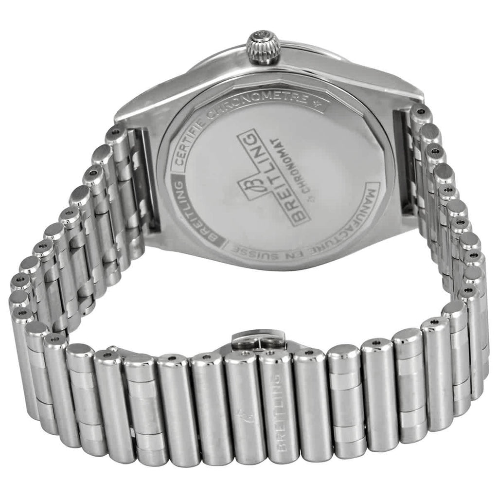 Breitling Chronomat Automatic 36 Blue Dial Silver Steel Strap Watch for Women - A10380101C1A1 Buy Now By Breitling