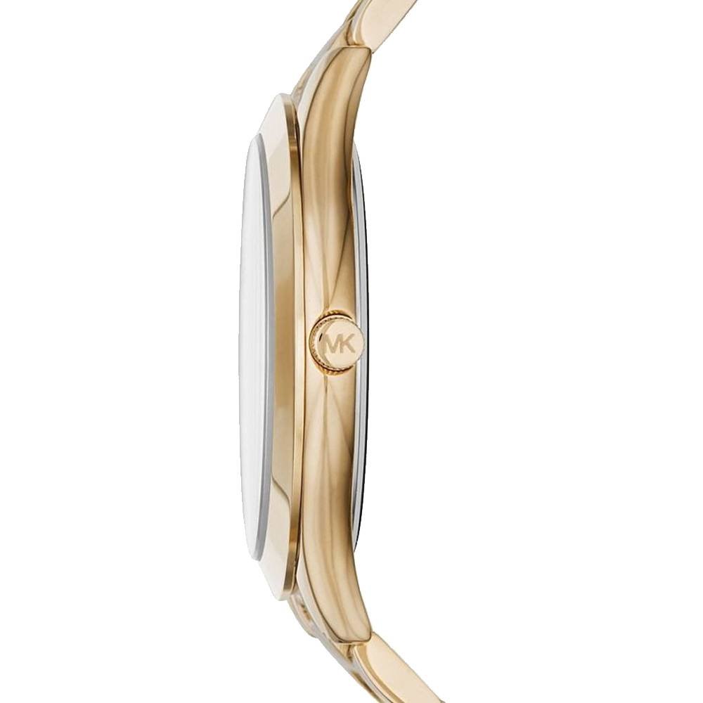 Michael Kors Slim Runway Green Dial Gold Steel Strap Watch for Women - MK3435 Buy Now By Michael Kors