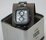 Fossil Inscription Multifunction Silver Dial Grey Steel Strap Watch for Men - BQ2657 Buy Now By Fossil