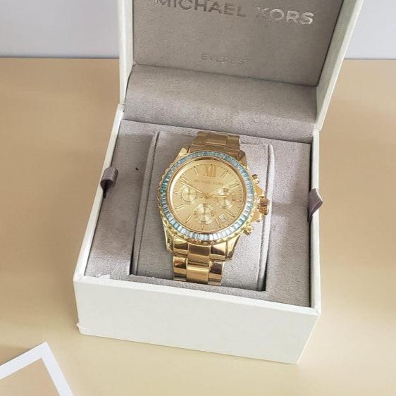 Michael Kors Everest Chronograph Gold Dial Gold Steel Strap Watch For Women - MK7210 Buy Now By Michael Kors