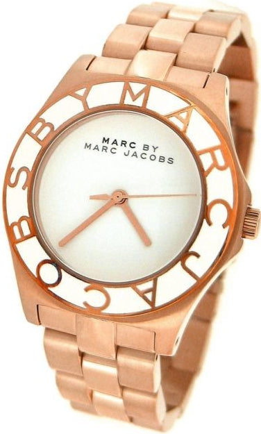 Marc Jacobs Blade White Dial Gold Steel Strap Watch for Women - MBM3075 Buy Now By Marc Jacobs