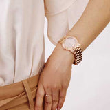 Marc Jacobs Amy Glitz Brown Dial Rose Gold Steel Strap Watch for Women - MBM3221 Buy Now By Marc Jacobs