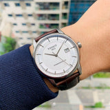Tissot Luxury Powermatic 80 Silver Dial Brown Leather Strap Watch For Men - T086.407.16.031.00 Buy Now By Tissot
