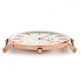 Daniel Wellington Classic Sheffield White Dial Black Leather Strap Watch For Men - DW00100007 Buy Now By Daniel Wellington