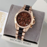 Michael Kors Bradshaw Chronograph Brown Dial Two Tone Steel Strap Watch For Women - MK5944 Buy Now By Michael Kors
