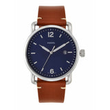 Fossil Commuter Blue Dial Blue Leather Strap Watch for Men - FS5325 Buy Now By Fossil