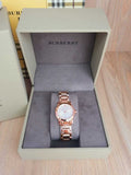 Burberry The City White Dial Rose Gold Steel Strap Watch for Women - BU9204 Buy Now By Burberry
