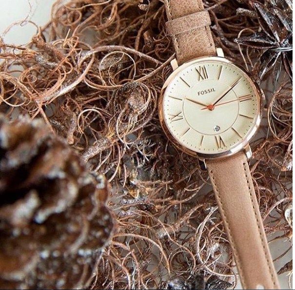 Fossil Jacqueline White Dial Brown Leather Strap Watch for Women - ES3487 Buy Now By Fossil