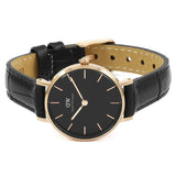 Daniel Wellington Classic Petite Reading Black Dial Black Leather Strap Watch For Women - DW00100223 Buy Now By Daniel Wellington