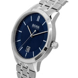 Hugo Boss Officer Chronograph Blue Dial Silver Steel Strap Watch for Men - 1513615 Buy Now By Hugo Boss