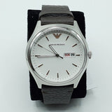 Emporio Armani Dress Quartz White Dial Brown Leather Strap Watch For Men - AR1999 Buy Now By Emporio Armani
