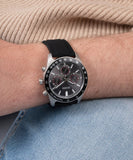 Guess Altitude Chronograph Black Dial Black Rubber Strap Watch for Men - GW0332G1 Buy Now By Guess