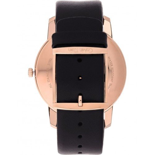 Calvin Klein City Quartz Black Dial Black Leather Strap Watch for Men - K2G2G6CZ Buy Now By Calvin Klein