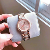 Michael Kors Gabbi Rose Gold Dial Rose Gold Steel Strap Watch For Women - MK3986 Buy Now By Michael Kors