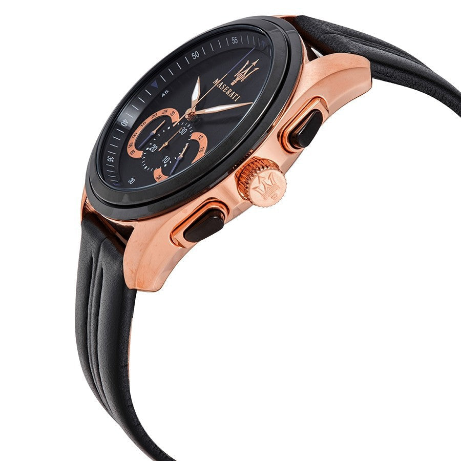 Maserati Traguardo 45mm Black Dial Watch Black Strap For Men - R8871612025 Buy Now By Maserati