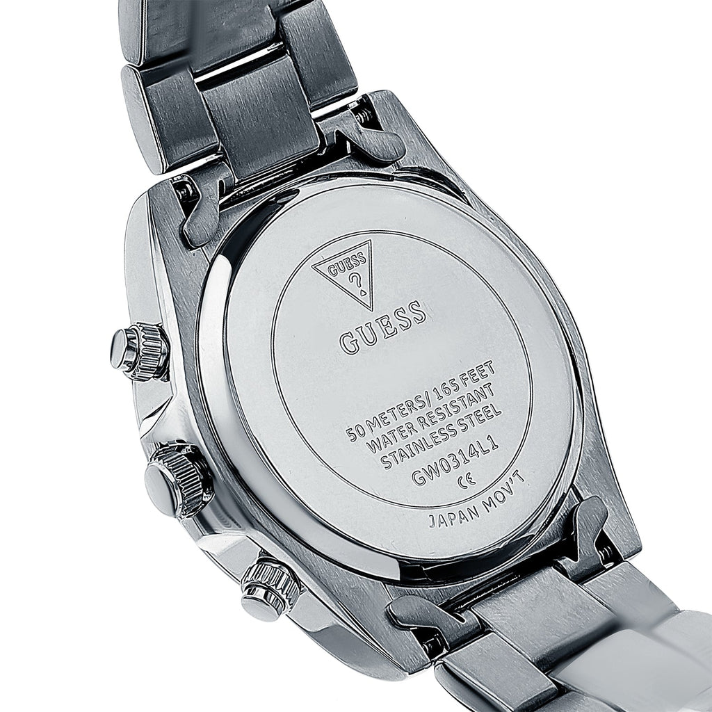 Guess Eclipse Multi Function Silver Dial Silver Steel Strap Watch for Women - GW0314L1 Buy Now By Guess