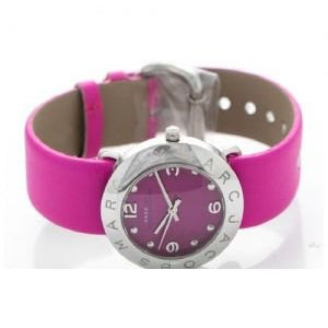 Marc Jacobs Amy Purple Dial Red Leather Strap Watch for Women - MBM1138 Buy Now By Marc Jacobs