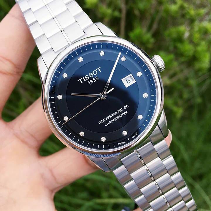 Tissot T Classic Luxury Powermatic 80 Black Dial Silver Steel Strap Watch For Men - T086.408.11.056.00 Buy Now By Tissot