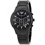Emporio Armani Classic Chronograph Black Dial Black Stainless Steel Strap Watch For Men - AR2453 Buy Now By Emporio Armani