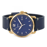 Fossil The Commuter Blue Dial Blue Leather Strap Watch for Men - FS5274 Buy Now By Fossil