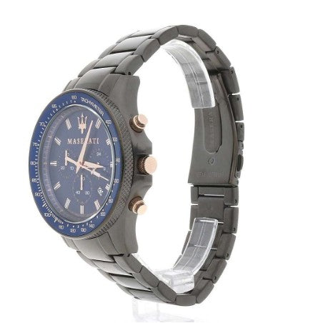 Maserati SFIDA Chronograph Blue Dial Grey Steel Strap Watch For Men - R8873640001 Buy Now By Maserati